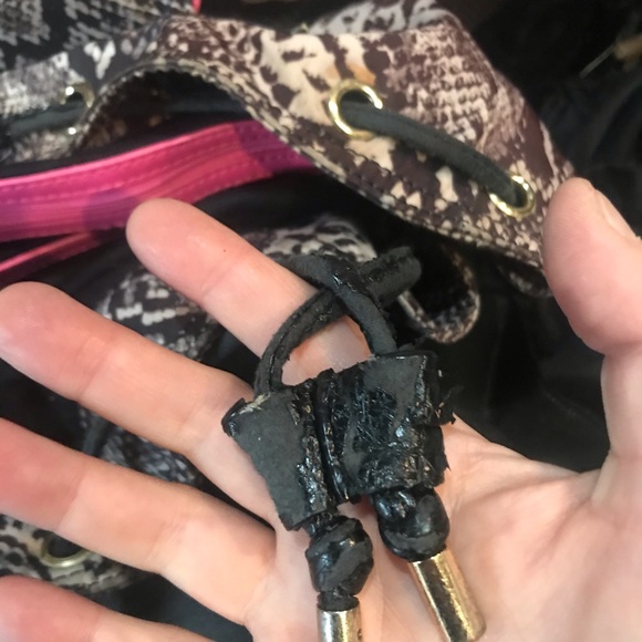 FOR Melody Juicy Couture backpack snake print USED - Picture 13 of 14